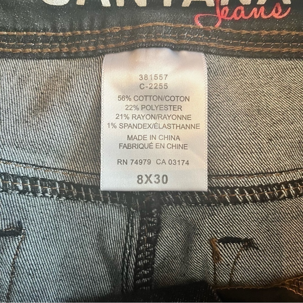Santana Dark Blue Straight Fit Jeans - Picture 6 of 6